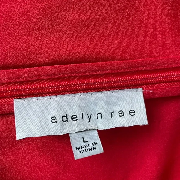 NWOT Adelyn Rae Dress size large, red - Picture 6 of 15